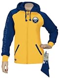 Buffalo Sabres Women's Letterman Full-Zip Fleece Hooded Sweatshirt