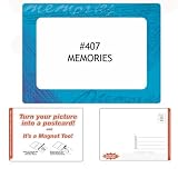 Sunshine Girl 4 x 6 Magnetic Postcard Picture Frame, 'Memories', Frame Color: Medium Blues