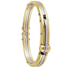 Stainless Steel Men's Invicta Elements Two-Tone Cuff Bracelet