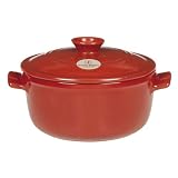 Emile Henry - 614525 - Cocotte - En C�ramique �maill�e - Diam�tre 20 Cm - Contenance 2,5 L- Rougepar Emile Henry