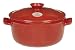 Emile Henry Flame Top 2-2/3-Quart Round Oven, Red