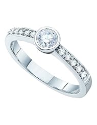 0.39CT-DIA 0.25CT-CRD BRIDAL RING