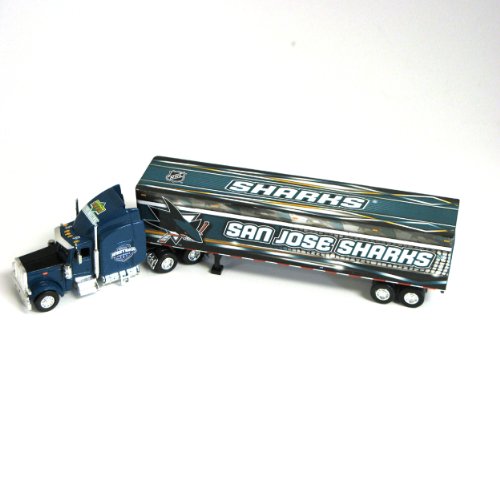 NHL San Jose Sharks 2007/8 Tractor Trailer 1:80 Scale Diecast