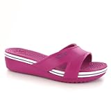 Crocs Crocband Wedge Fuschia Womens Sandals