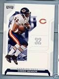 2006 Playoff NFL Playoffs 13 Cedric Benson / Chicago Bears / Football Cards - In Protective Top Loader - Sports Trading Cards Collecting