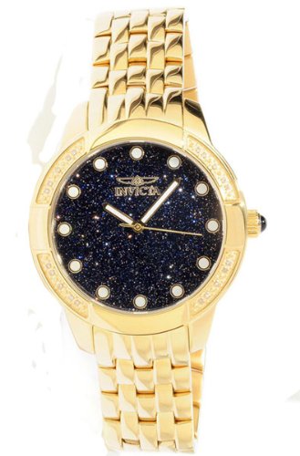 Invicta Men's 0050 II Collection Diamond Accented 18k Gold-Plated Watch