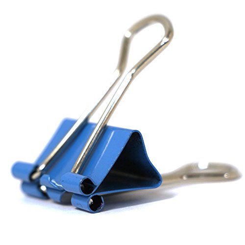 JAM Paper® Small Blue Binder Clips 19mm (.75 inch) 25 Binder Clips