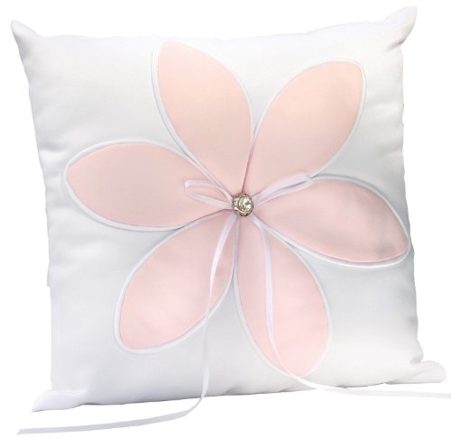 Hortense B. Hewitt Wedding Accessories Blossom Ring Pillow, Pink