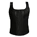 NonEcho Men's Body Training Tank Top Latex Rubber Corset Vest Waist Shapewear