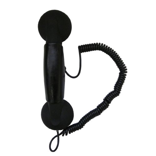 Qualité SAI combiné téléphone POP rétro pour iPhone 3/4/4S d’Apple, iPod, Smartphone Droid, Blackberry, Samsung Galaxy S, etc – Connexion à l’ordinateur pour les appels Skype/VoIP – Noird, Smartphone Droid, Blackberry, Samsung Galaxy S, etc – Connexion à l’ordinateur pour les appels Skype/VoIP – Noir