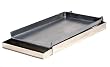 Master Chef 7 Gauge Steel Commercial Two Burner Griddle with Removable Grease Tray