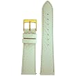 Watch Band Snake Grain Genuine Leather Easy Change White 12mm
