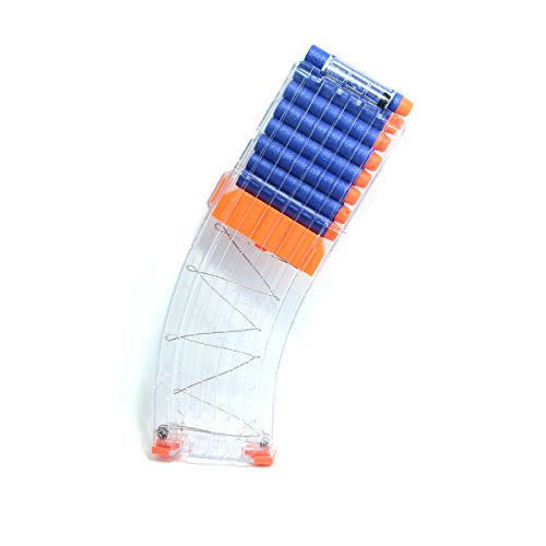 Worker Banana 15-darts Quick Reload Clip for Nerf N-strike Elite Color Clear