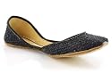 Unze Sequin Detailing Leather Khussa - 5396