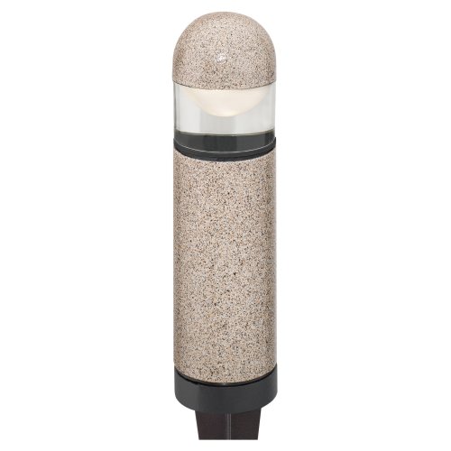 Malibu CL635RS Low Voltage 20-Watt Metal Bollard Light, Sand with Clear Glass Lenses