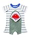 Mud Pie Baby Boys' Shark Flap Mouth Romper