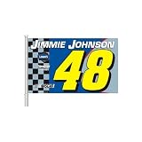 Jimmie Johnson NASCAR Car Flag - 48 - Set of 2