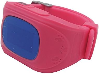 Rongtop Mini Child Bracelet GPS Watch Traker for Kids SOS Mobile Phone Alarm Clock Anti-lost Locator Dial Call Bluetooth Device Pink