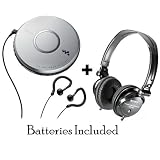 Buy Sony Portable Skip-Free CD Player Walkman with Clip Style Earbud Headphones, LCD Display,... 