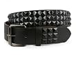 Snap On Punk Rock Black Star Studded Checker Board Pattern Leather Belt Snap On Punk Rock Black Star Studded Checker Board Pattern Leather Belt