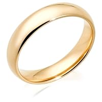 14k Yellow Gold 5mm Comfort Fit Men's Wedding Band
