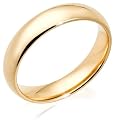 14k Yellow Gold 5mm Comfort Fit Men's Wedding Band