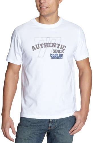 camel active round- neck Herren T-Shirts, Gr. 52 (L), Wei (white 1) Preisvergleich