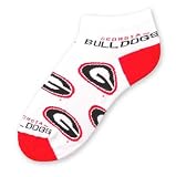 Georgia Bulldogs (All Over Design) Ankle Socks