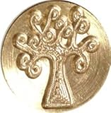 Swirl Tree / Tree of Life 3/4" diameter Brass Wax Seal Stamp