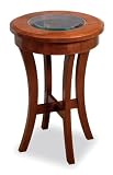 Winsome 94019 Walnut Beechwood TABLE OCC WITH GLASS TOP RD