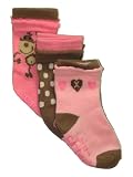 3-Pack of Pink and Brown Monkey Socks by Carters