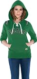 Boston Celtics Women's Touch Laced Up Fleece Hooded Sweatshirt - by Alyssa Milano