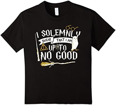 Kids I Solemnly Swear That I Am Up To No Good 8 Black