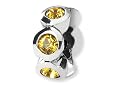 Reflections(tm) Sterling Silver November Swavorski Crystal Birthstone Bead / Charm