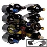 Infinity Solid Steel Wine Rack   Blemishes on Surface   Read Details Below