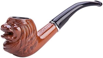 Durable Unique lion Head Smoking Tobacco Pipe TP605