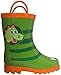Puddle Play Kids Boys' Dinosaurs Printed Waterproof Easy-On Rubber Rain Boots (Toddler/Little Kids)