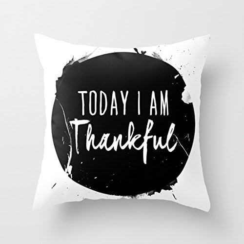 New Thankful Throw Pillow Cover Stylish,Decorative,Unique,Cool,Fun,Funky Beauty POP 18 X 18 Inch Two Sides