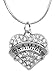 for Grammy Necklace Engraved Gift Jewelry for Grammy Crystal Adorned Heart Shaped Pendant Snake Chain Necklace Gift for Mom or Grandma Colorless