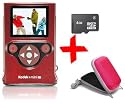 Kodak ZM2 red Mini HD Video Camera Waterproof Digital Camcorder +4GB MicroSD +Case Bundle