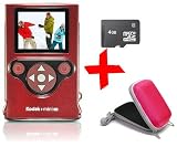 Produkt-Bild: Kodak ZM2 rot Mini-Videokamera YouTube-Camcorder + 4GB MicroSD + Case Bundle