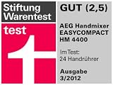 Produkt-Bild: AEG HM 4400 EasyCompact Handmixer / 300 Watt / 5 Leistungsstufen