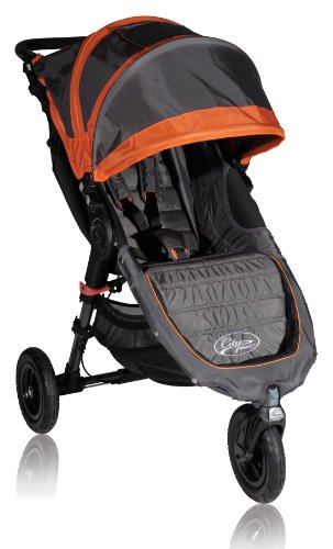 Baby Jogger City Mini GT Single Stroller, Shadow/Orange