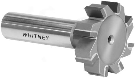 Whitney Tool 30455 Deep Slotting Cutter with Side Teeth, 5 Degree Rake for Ferrous Material, Carbide Tipped, 1-1/4" X 1/4"