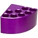 Chemglass CG-1991-P-23 Purple Anodized Aluminum 8-Place Pie Wedge, For 0.5-2mL Tapered Microwave Vials