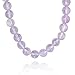 12mm Faceted Round Pink Amethyst Bead Necklace, title=