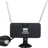 August DTA230 Mini Digital TV Aerial - Portable Digital Antenna USB TV Tuner ATSC Television DAB Radio - With Detachable Suction Mount