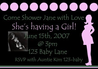 41n2GHHxOqL Baby Shower Girl Invitation Photo Card