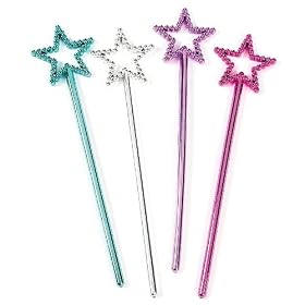 Mini Plastic Star Fairy Wands (2 dz): Toys &amp; Games