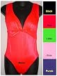 Missy/Juniors Contemporary 1 PC Swimsuit with Deep Plunge Neckline in 6 Solid Colors and 1 Print Sizes S-XL